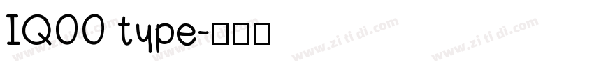 IQOO type字体转换